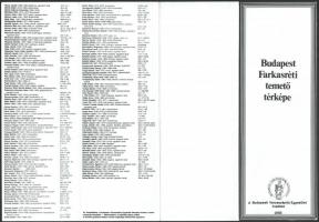 Budapesti Városvédő Egyesület által kiadott 3 db temetői térkép
