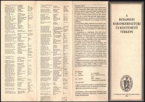 Budapesti Városvédő Egyesület által kiadott 3 db temetői térkép