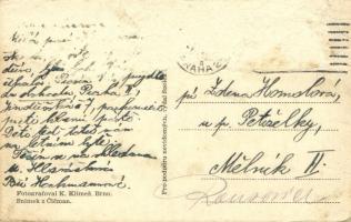 Czech folklore, women coming from the church. Fotografoval K. Klimes (Rb)