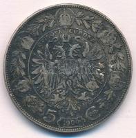 Ausztria 1900. 5K Ag "Ferenc József" T:3 patina 
Austria 1900. 5 Corona Ag "Franz Jo...