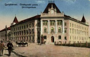 1920 Gyulafehérvár, Karlsburg, Alba Iulia; Törvényszéki palota. Kiadja Weisz Bernát / court palace