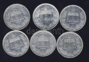 1893-1915. 1K Ag (6x) T:2/3,3