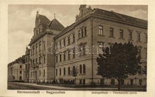 Nagyszeben, Hermannstadt, Sibiu; Justizgebäude / Törvényszéki palota. Kunstanstalt Jos. Drotleff Nr. 41. / court palace