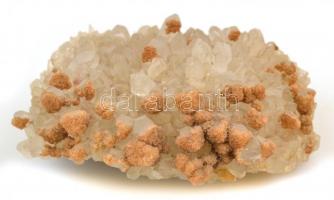 Kvarc és kalkopirit ásvány, 9×8 cm