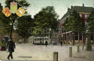 The Hague, Den Haag, s-Gravenhage; Kneuterdijk / square, tram (EK)