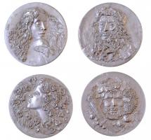 Svájc DN "A négy évszak" Ag emlékérem szett, eredeti "LUZERN NUMIS" tokban. Szig...