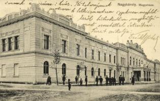 1912 Nagykároly, Carei; Megyeháza. Kiadja Csókás László / county hall (EK)