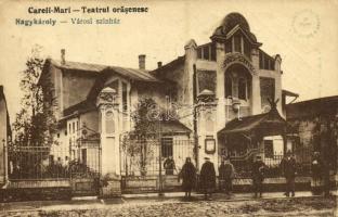 1927 Nagykároly, Careii Mari, Carei; Városi színház / Teatrul orasenesc / theatre (EK)