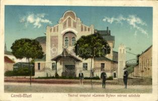 1927 Nagykároly, Careii Mari, Carei; Városi színház / Teatrul orasului Carmen Sylva / theatre (EK)