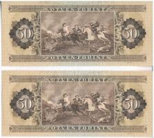 1980. 50Ft (2x) sorszámkövetők T:I-