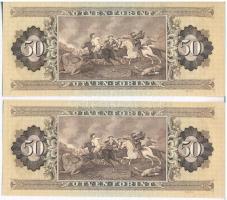 1983. 50Ft (2x) sorszámkövetők T:I-