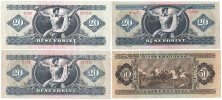 1969. 20Ft + 50Ft + 1975. 20Ft + 1980. 20Ft T:I-II