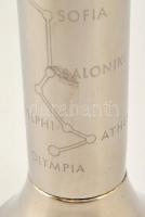 Berlini olimpiai fáklyatartó Berlin, 1936, ezüstözött nikkelezett fém ötvözet, az olimpiai emblémáva...