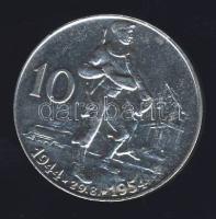 Csehszlovákia 1954. 10K Ag "Szlovák felkelés 10. évfordulója" T:2