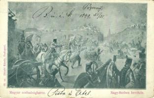 1899 Magyar szabadságharc. Nagy-Szeben bevétele. Divald Károly 68. sz. / Hungarian Revolution of 1848 (EK)