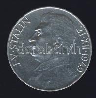 Csehszlovákia 1949. 100K Ag "Sztálin 70. születésnapja" T:2/2+