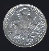Csehszlovákia 1949. 100K Ag "Iglói bányászat 700. évfordulója" T:2/2+