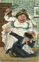 7 db RÉGI motívumlap: folklór, litho üdvözlőlapok / 7 pre-1945 motive postcards: folklore, litho gre...