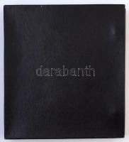 Használt barna műbőr éremberakó, 10db berakólappal ~220 férőhellyel, jó állapotban