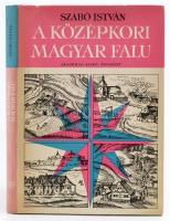 Szabó István: A középkori magyar falu. Bp., 1969, Akadémiai Kiadó. Kiadói egészvászon-kötés, kiadói papír védőborítóban.