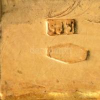 IWC Schaffhausen mechanikus férfi karóra. 18K arany tok és 14K arany óralánc. Jelzett. Az óra hátlap...