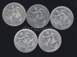 Görögország 1960. 20Dr Ag (5x) T:3