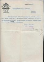 1927 Szombathely, Graf József Hotel Herczeg Szálloda fejléces levélpapírjára írt levél
