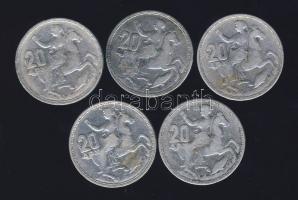 Görögország 1960. 20Dr Ag (5x) T:3