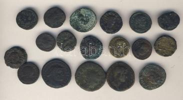 Római Császárság 18db kis- és középbronz, jobbakkal! T:vegyes