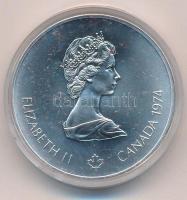 Kanada 1974. 5$ Ag "Montreali olimpia - Evezős" T:BU Canada 1974. 5 Dollars Ag "Montr...