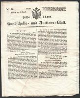 1839 Pesther k.k. priv. Kundschafts- und Auctions-Blatt Nr. 60. száma
