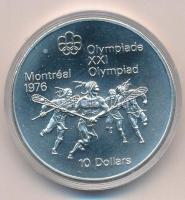 Kanada 1974. 5$ Ag Montreali olimpia - Lacrosse T:BU Canada 1974. 5 Dollars Ag Montreal Olympic Games - Lacrosse C:BU Krause KM#96