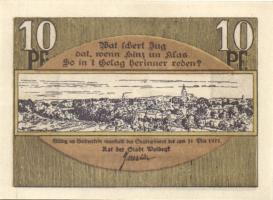 Német Birodalom/Weimari Köztársaság/ Woldegh 1922. 10Pf + 25Pf + 50Pf 3klf db, teljes sor T:I,I-