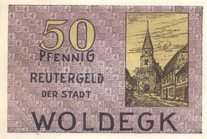 Német Birodalom/Weimari Köztársaság/ Woldegh 1922. 10Pf + 25Pf + 50Pf 3klf db, teljes sor T:I,I-