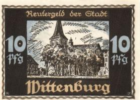 Német Birodalom/Weimari Köztársaság/ Wittenburg 1922. 10Pf + 25Pf + 50Pf 3klf db, teljes sor T:I