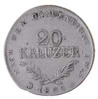 Osztrák Államok / Tirol 1809. 20kr Ag "I. Miksa" (6,57g) T:2,2-  
Austrian States / Tyrol...