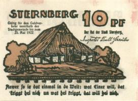 Német Birodalom/Weimari Köztársaság/ Sternberg 1922. 10Pf + 25Pf + 50Pf 3klf db, teljes sor T:I