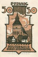 Német Birodalom/Weimari Köztársaság/ Sternberg 1922. 10Pf + 25Pf + 50Pf 3klf db, teljes sor T:I