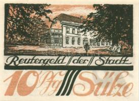 Német Birodalom/Weimari Köztársaság/ Sülze 1922. 10Pf + 25Pf + 50Pf 3klf db, teljes sor T:I