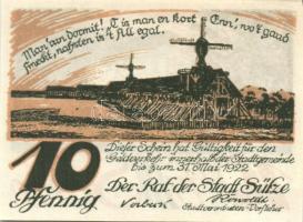 Német Birodalom/Weimari Köztársaság/ Sülze 1922. 10Pf + 25Pf + 50Pf 3klf db, teljes sor T:I