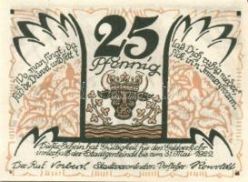 Német Birodalom/Weimari Köztársaság/ Sülze 1922. 10Pf + 25Pf + 50Pf 3klf db, teljes sor T:I