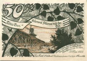 Német Birodalom/Weimari Köztársaság/ Sülze 1922. 10Pf + 25Pf + 50Pf 3klf db, teljes sor T:I