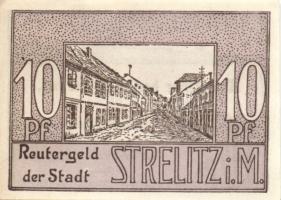 Német Birodalom/Weimari Köztársaság/ Strelitz 1922. 10Pf + 25Pf + 50Pf 3klf db, teljes sor T:I