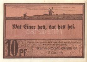 Német Birodalom/Weimari Köztársaság/ Strelitz 1922. 10Pf + 25Pf + 50Pf 3klf db, teljes sor T:I