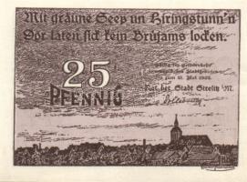 Német Birodalom/Weimari Köztársaság/ Strelitz 1922. 10Pf + 25Pf + 50Pf 3klf db, teljes sor T:I