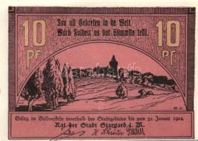 Német Birodalom/Weimari Köztársaság/ Stargard 1922. 10Pf + 25Pf + 50Pf 3klf db, teljes sor T:I