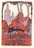 Német Birodalom/Weimari Köztársaság/ Schwerin 1922. 10Pf + 25Pf + 50Pf 3klf db, teljes sor T:I