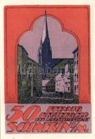 Német Birodalom/Weimari Köztársaság/ Schwerin 1922. 10Pf + 25Pf + 50Pf 3klf db, teljes sor T:I
