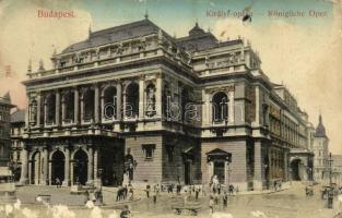 1910 Budapest VI. Királyi opera. Taussig A. 7853. (felületi sérülés / surface damage)