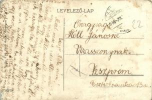 1910 Esztergom, Teniszpálya, teniszezők, sport, háttérben a Bazilika. W. L. Bp. 3569. Párisi Áruház ...